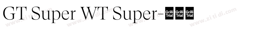 GT Super WT Super字体转换